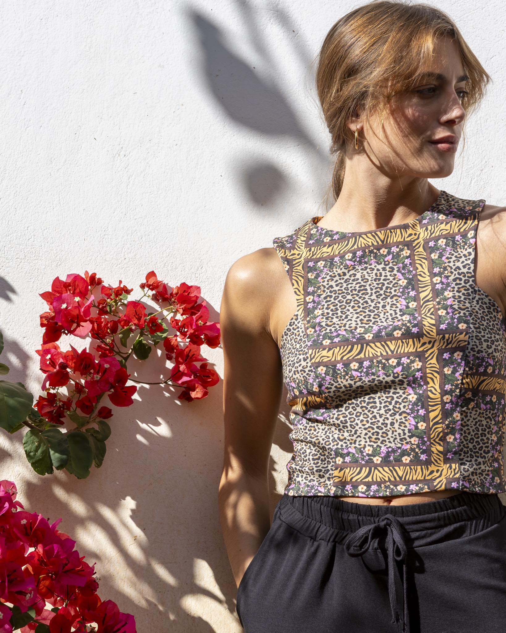 Tank Tops - Τοπ βαμβακερό με τύπωμα. Τοπ βαμβακερό με τύπωμα. Tank Tops NOOS Pilates Wear