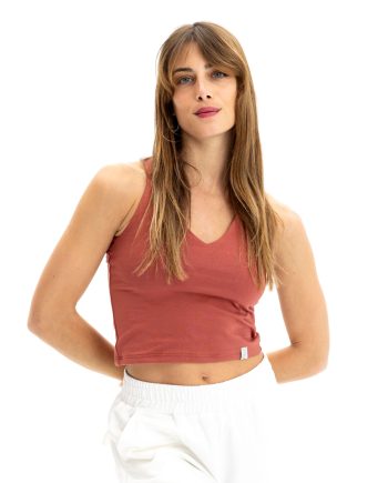 Μακρύ τοπ με χιαστί τιράντες. Bra-Tops NOOS Pilates Wear