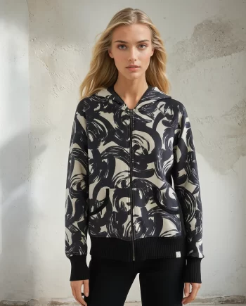 Ζακέτα με μοναδικό print από Scuba Suede. Hoodies & Sweatshirts NOOS Pilates Wear